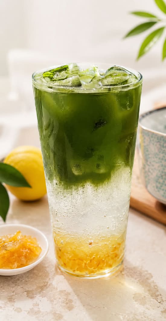 青柚浮岚 Matcha Yuzu Sparkling Water